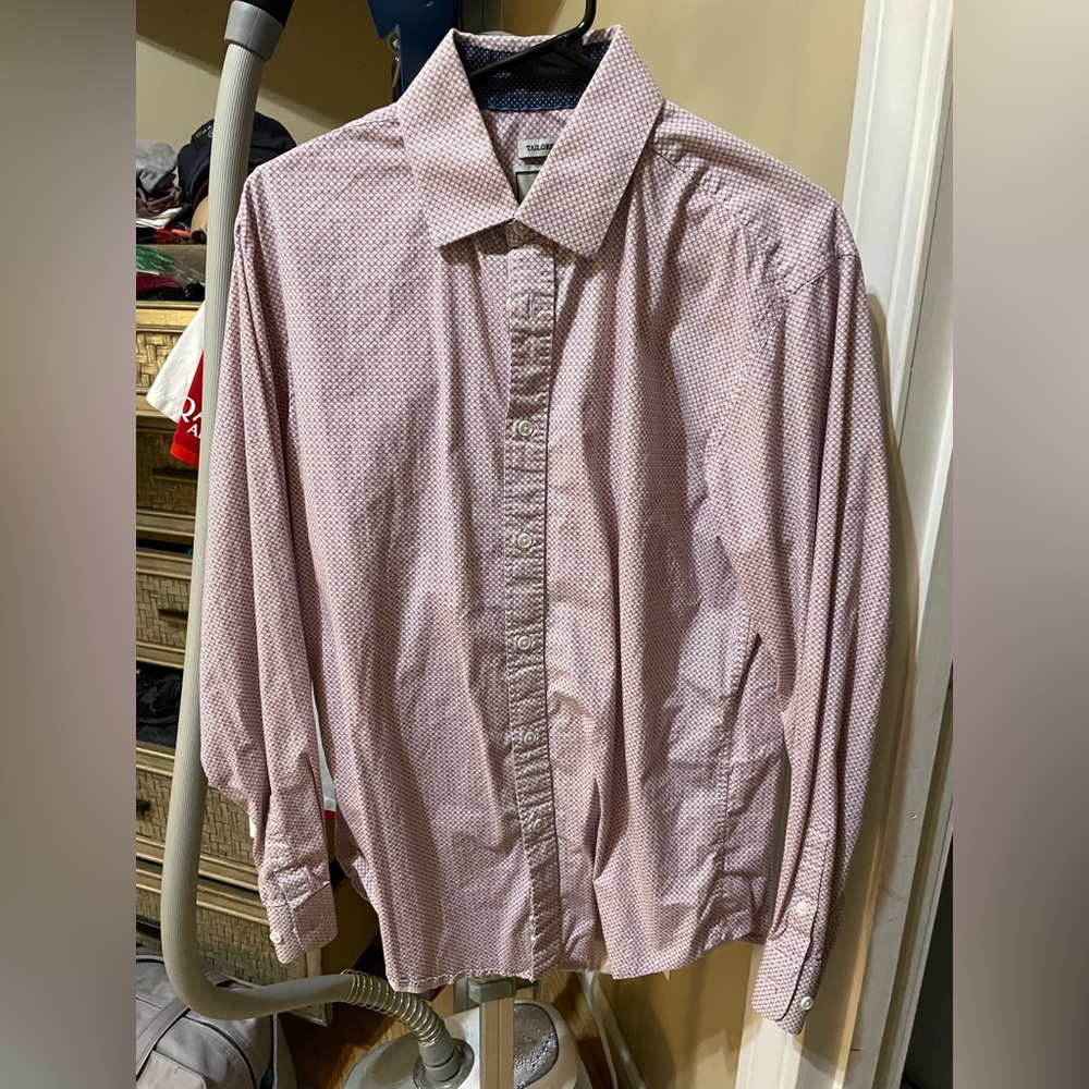 Men’s Jos A Bank Size 16-34 Tailored Fit Button Down